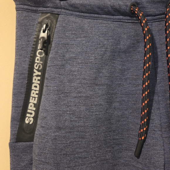 SUPERDRY Sport Grey Gym Tech Joggers - Picture 4 of 5